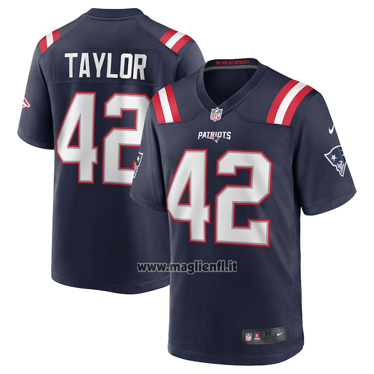 Maglia NFL Game New England Patriots J.j. Taylor Blu